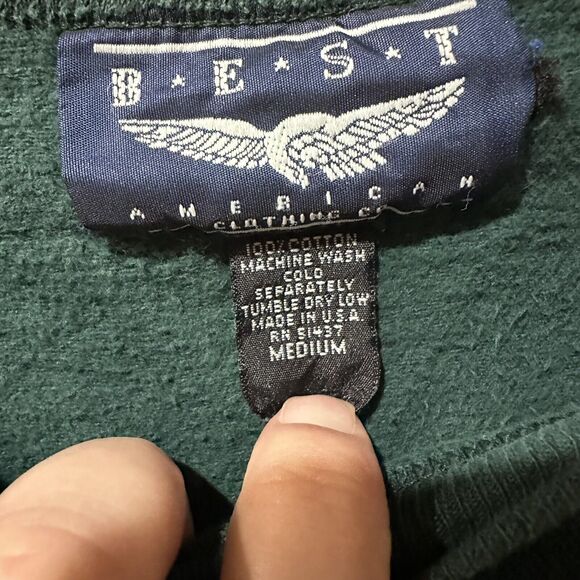 Vintage Best American Clothing Co Crewneck Sweater Floral Shoulder Pads Medium - Picture 6 of 7